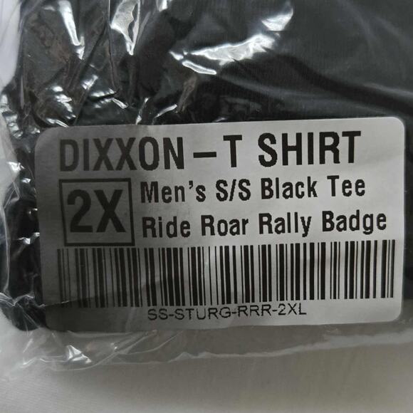 Dixxon Flannel Co. Ride Roar Rally Badge Crewneck T-shirt Size 2X NWT Sturgis - Picture 4 of 5